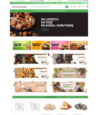 Opencart Journal Gıda - Kuruyemiş Tam Paket